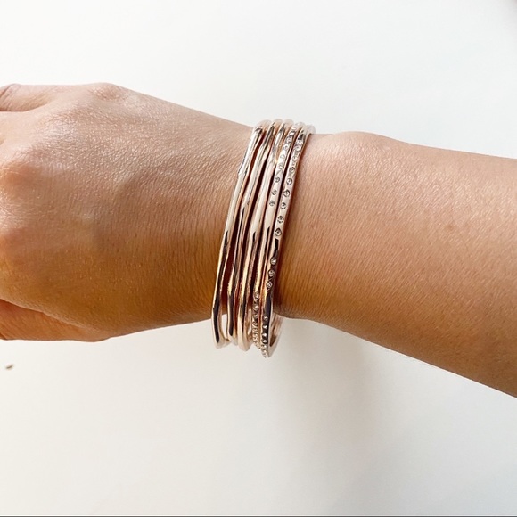 Ava & Aiden Rose Gold Tone Bracelets Set of 5 NWT - Picture 3 of 5